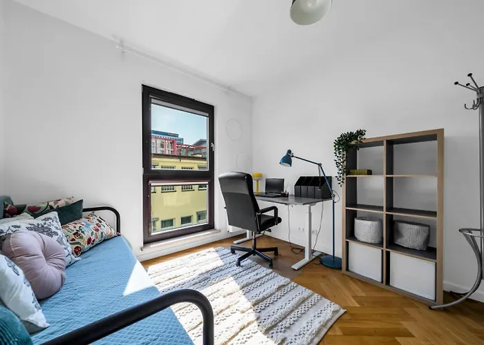 Skierniewicka - Parking, Workspace, Balcony - By Rentujemy * Warsaw